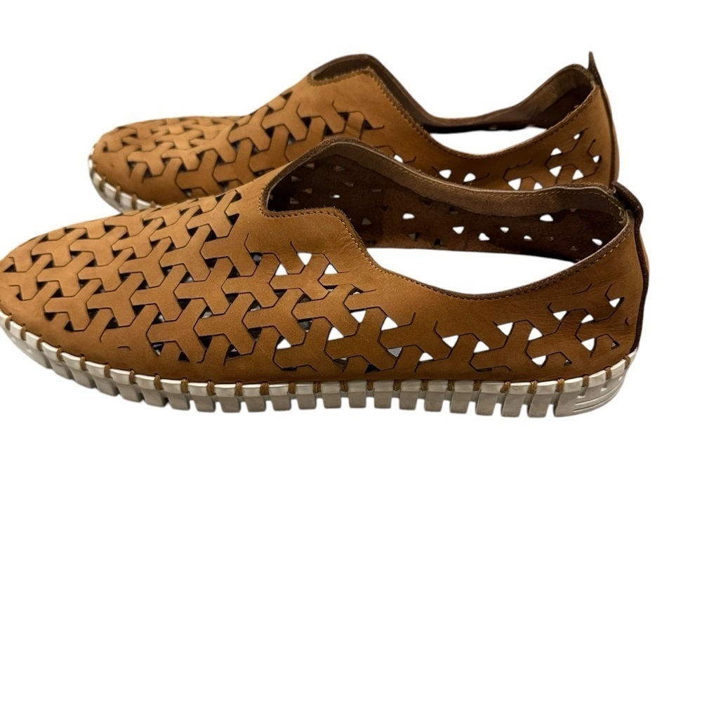 Eric Michael Brown Perforated Slip-On Shoes 40 US 10 - Picture 6 of 11